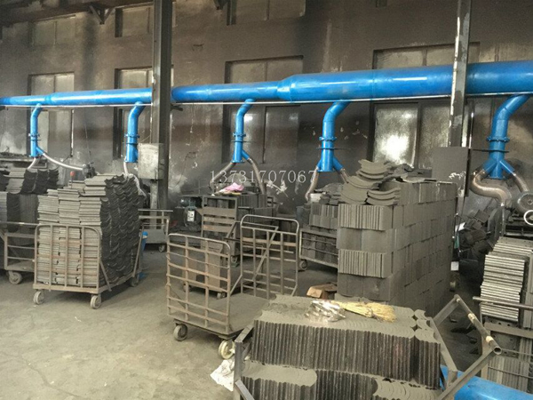 衡水故城縣剎車(chē)片廠車(chē)間安裝集中布袋除塵系統(tǒng) 衡水故城縣剎車(chē)片廠車(chē)間安裝集中布袋除塵系統(tǒng)